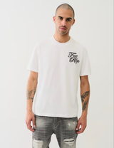 HIGH DENSITY MULTI LOGO TEE (WHITE)