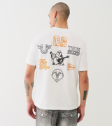 HIGH DENSITY MULTI LOGO TEE (WHITE)
