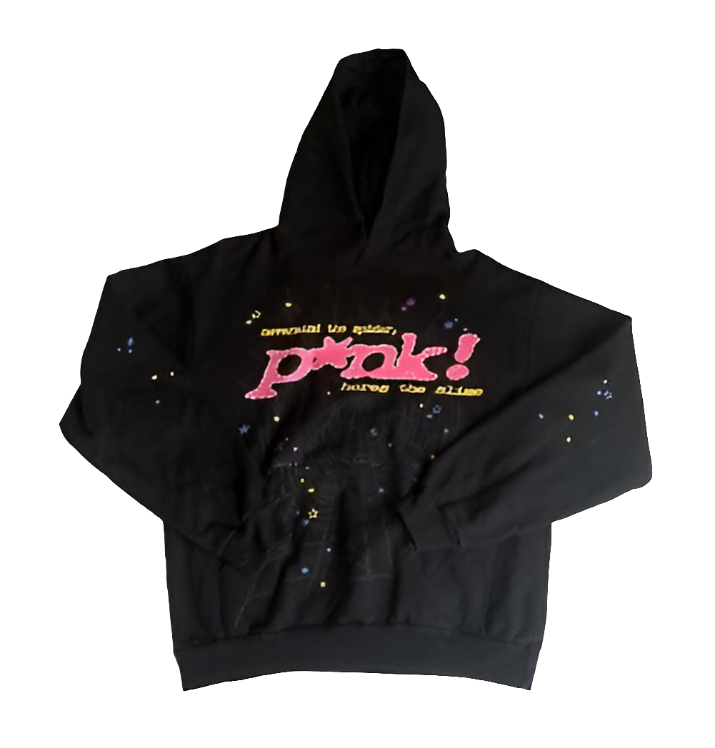 Sp5der P*NK Hoodie (Black) – Outfitters