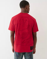BUDDHA SHADOW LOGO TEE (RED)