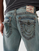 RICKY SUPER T FLAP STRAIGHT JEAN 34" (LIGHT WASH)