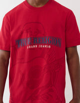 BUDDHA SHADOW LOGO TEE (RED)