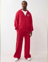 TRUE RELIGION SCRIPT LOGO ZIP HOODIE (RED)