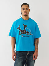 TRUE RELIGION X COOKIES HORSESHOE BITE BOXY TEE