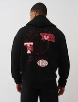 TRUE RELIGION WORLD TOUR CHAMPS ZIP UP (JET BLACK/RED)