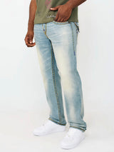 RICKY SUPER FLAP STRAIGHT JEAN (SEAGRASS MEDIUM WASH)