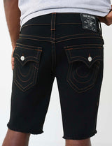 RICKY SN FLAP SHORT FRAY HEM (Body Rinse Black) 110237