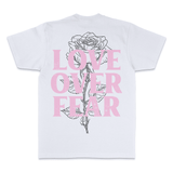 Love Over Fear - White T-Shirts