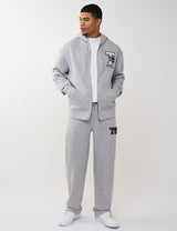 TRUE RELIGION WORLD TOUR CHAMPS ZIP UP (HEATHER GREY)