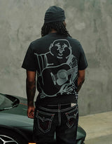 BUDDHA SHADOW LOGO TEE (JET BLACK)