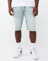 RICKY SN FLAP SHORT FRAY HEM (Playmaker Faded Indigo LT Wash) 110234