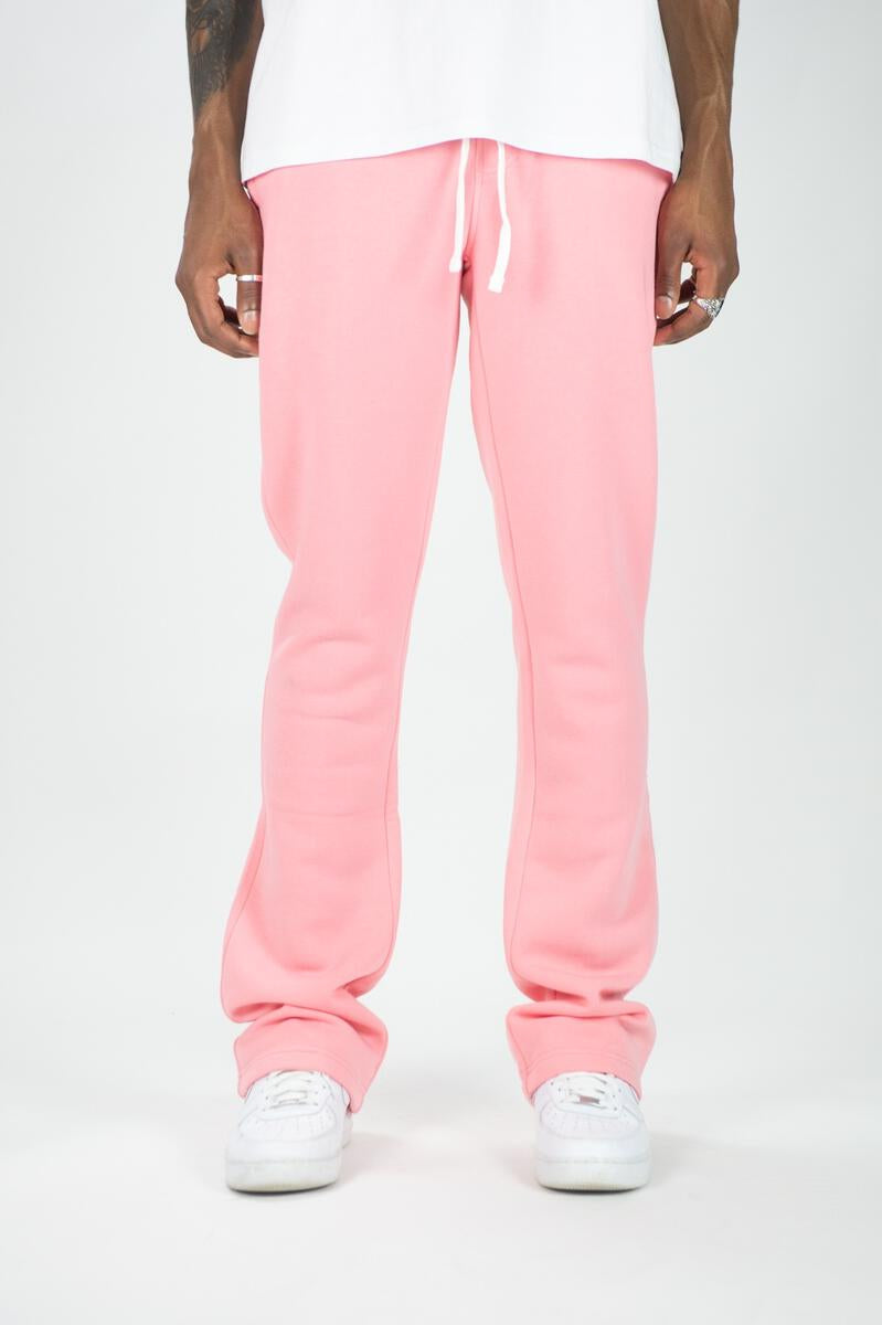 STACKED FLEECE JOGGER (DUSTY PINK)