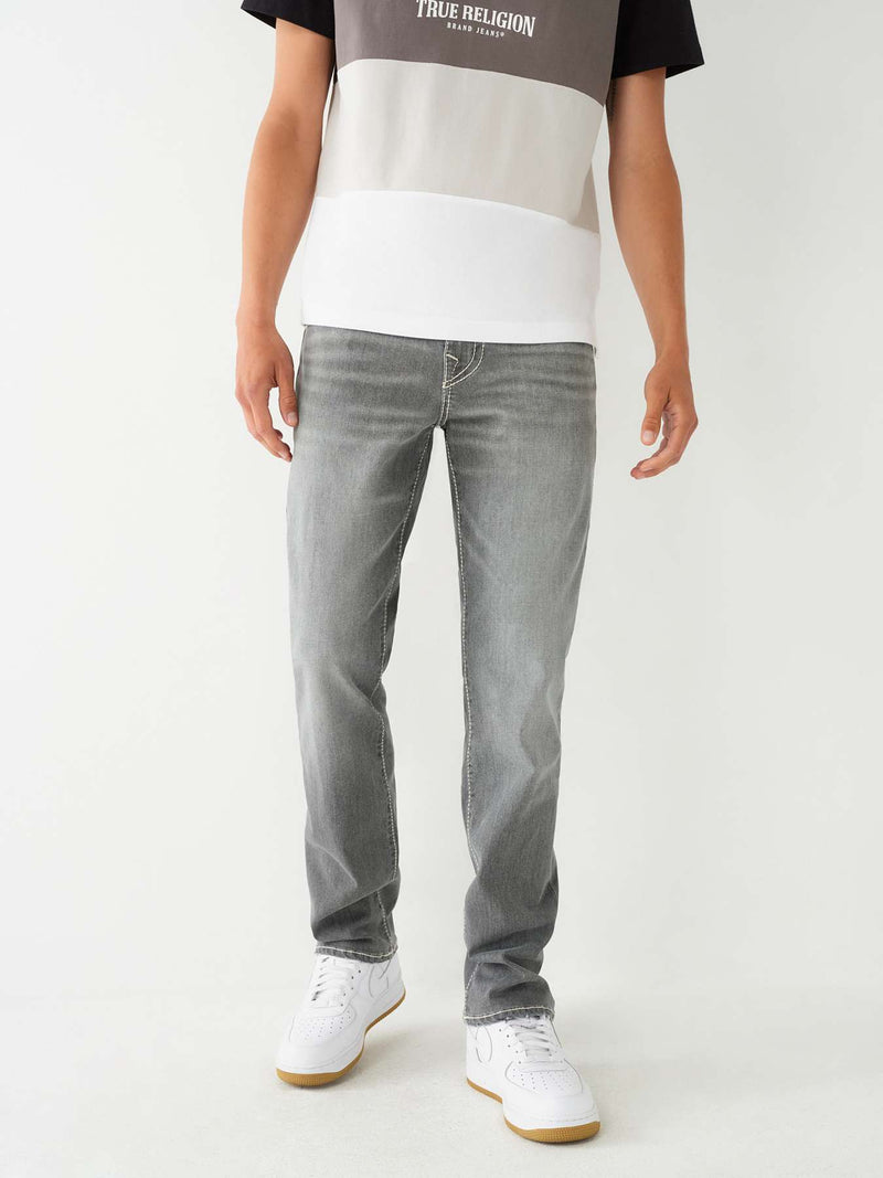 True Religion - RICKY BIG T STITCH STRAIGHT JEAN (GREAY WASH)