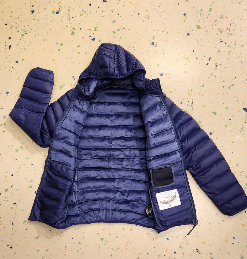 PUFFER JACKET  (BLUE)