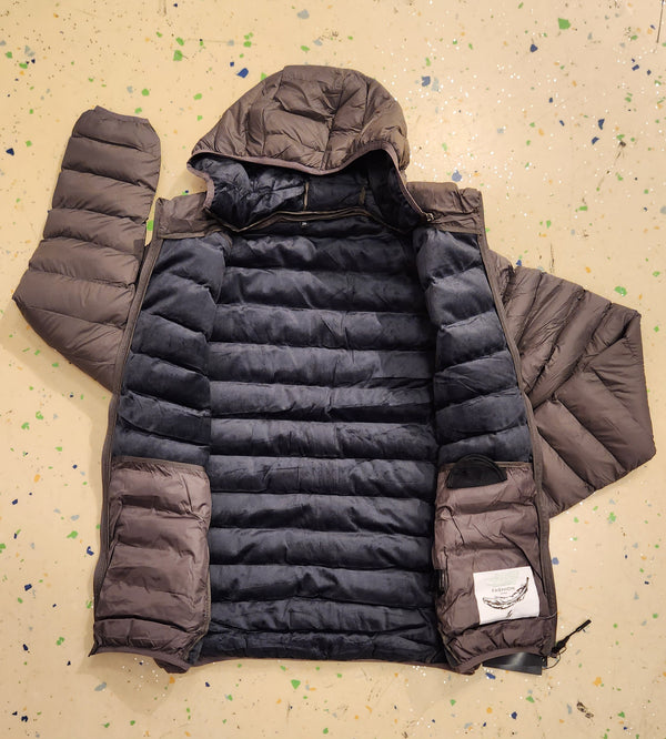 PUFFER JACKET  (GREY)