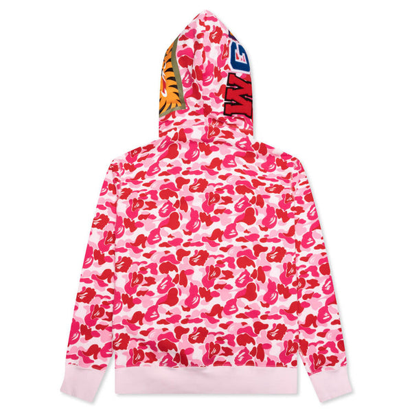 Bape Camo Shark Full Zip Hoodie - (PINK)