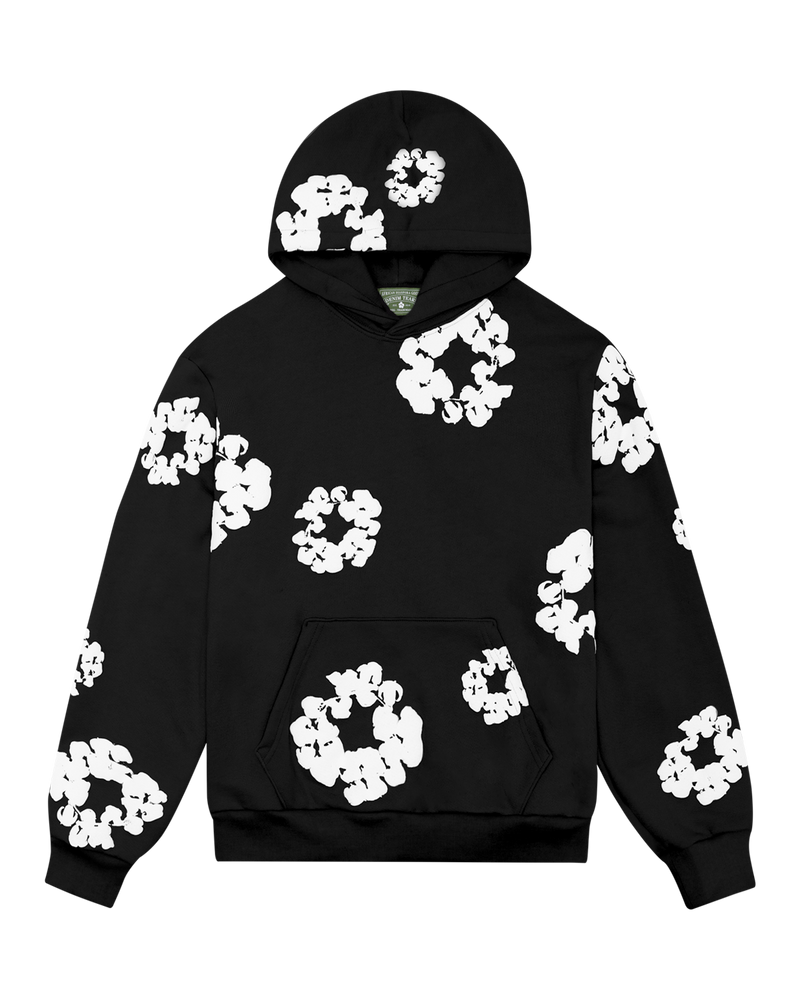 The Cotton Wreath Hoodie  (Black)