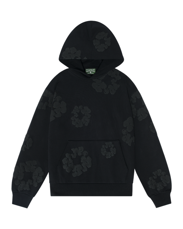 The Cotton Wreath Hoodie  (Black/Black)