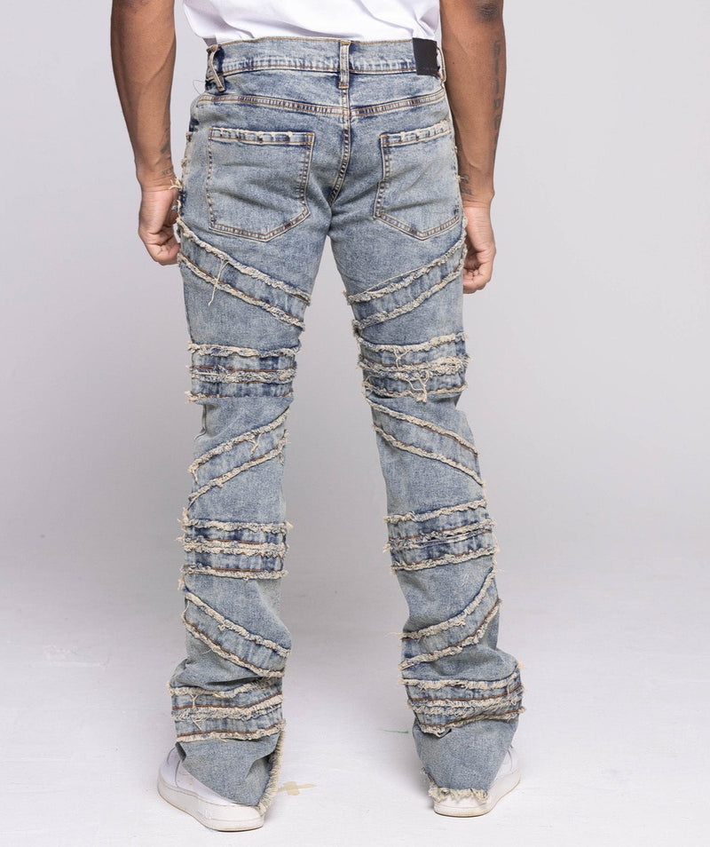 FW-330216K Kid's Stacked Crossover Denim Jean (Lt.Tint)