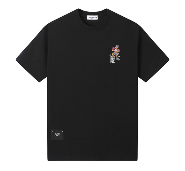 Men Black Label "KNOCKOUT" T-Shirt (BLACK)