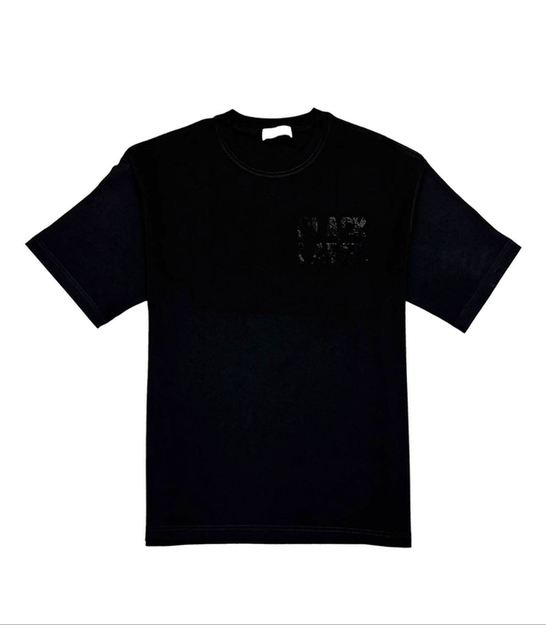 Men Black Label Vibe Black Bling T-Shirt