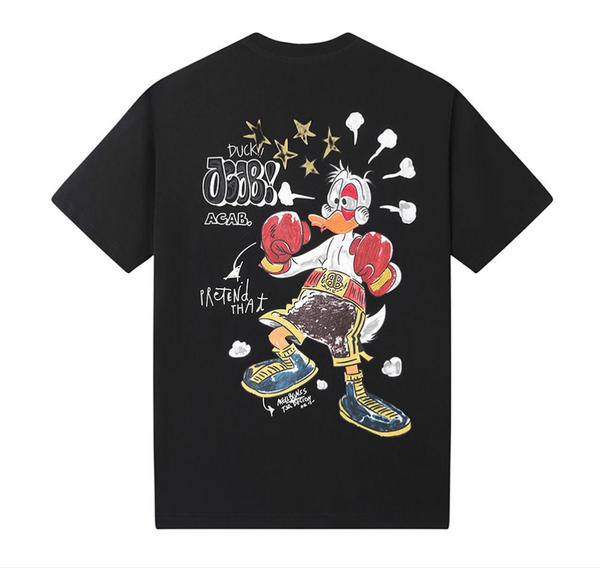 Men Black Label "KNOCKOUT" T-Shirt (BLACK)
