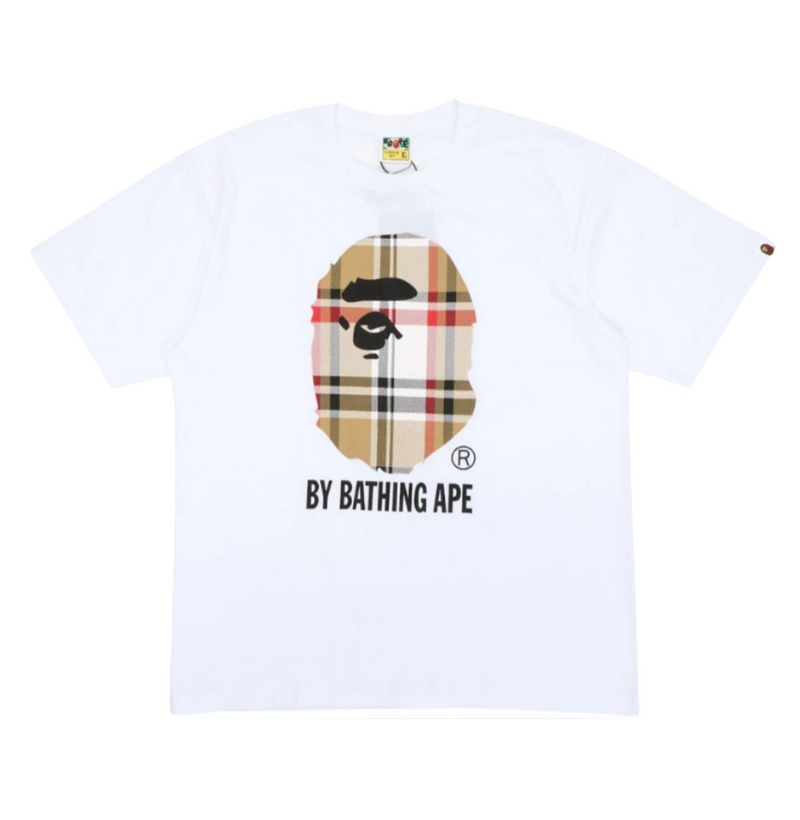 A BATHING APE MEN BAPE X BURBERRY (WHITE)