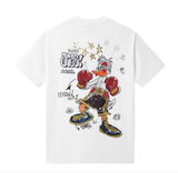 Men Black Label "KNOCKOUT" T-Shirt (WHITE)