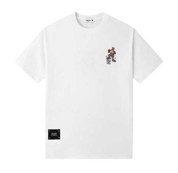 Men Black Label "KNOCKOUT" T-Shirt (WHITE)