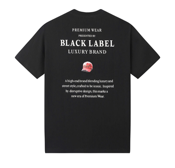 Men Black Label "PREMIUM" T-Shirt (BLACK)