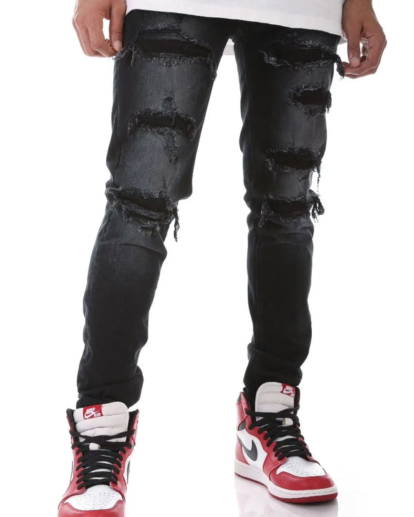 PATCHED JEANS KND4374 (BLK)