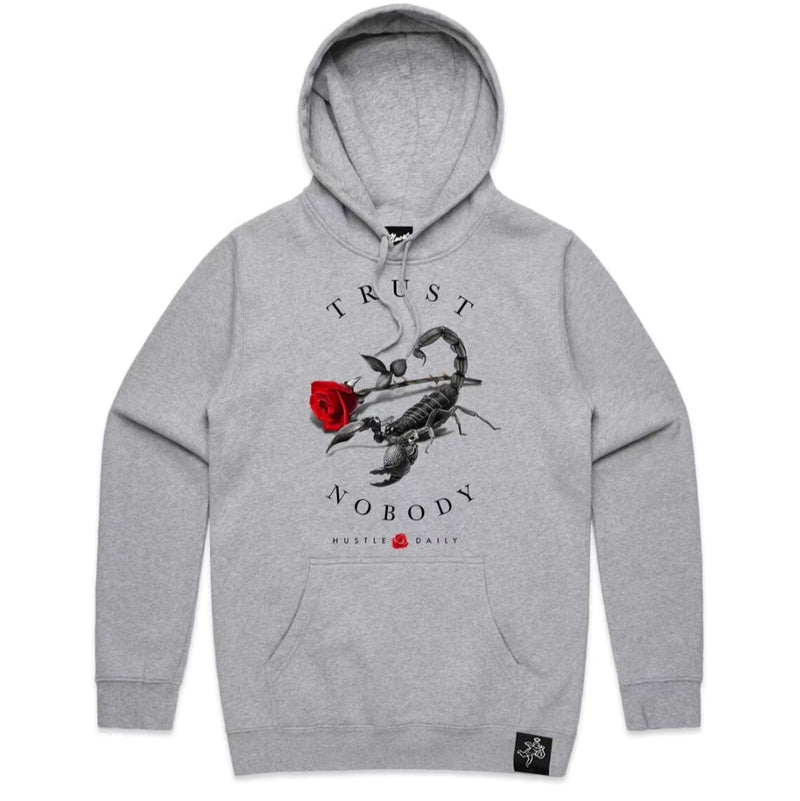 Light Weight - TRUST NOBODY SCORPION HOODIE (GRAY)