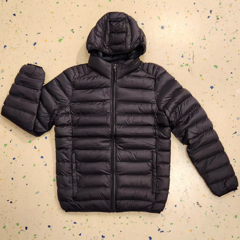 PUFFER JACKET  (BLACK)