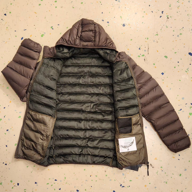 PUFFER JACKET  (OLIVE)