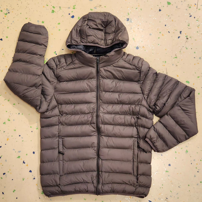 PUFFER JACKET  (GREY)