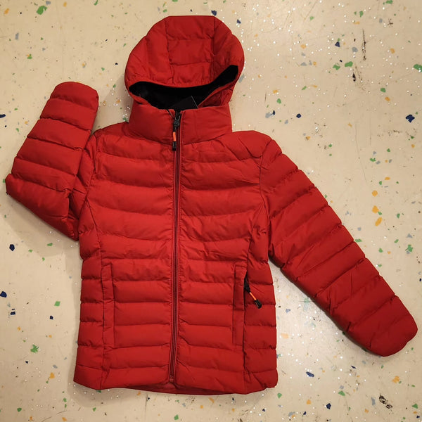 KIDS PUFFER JACKET - RED