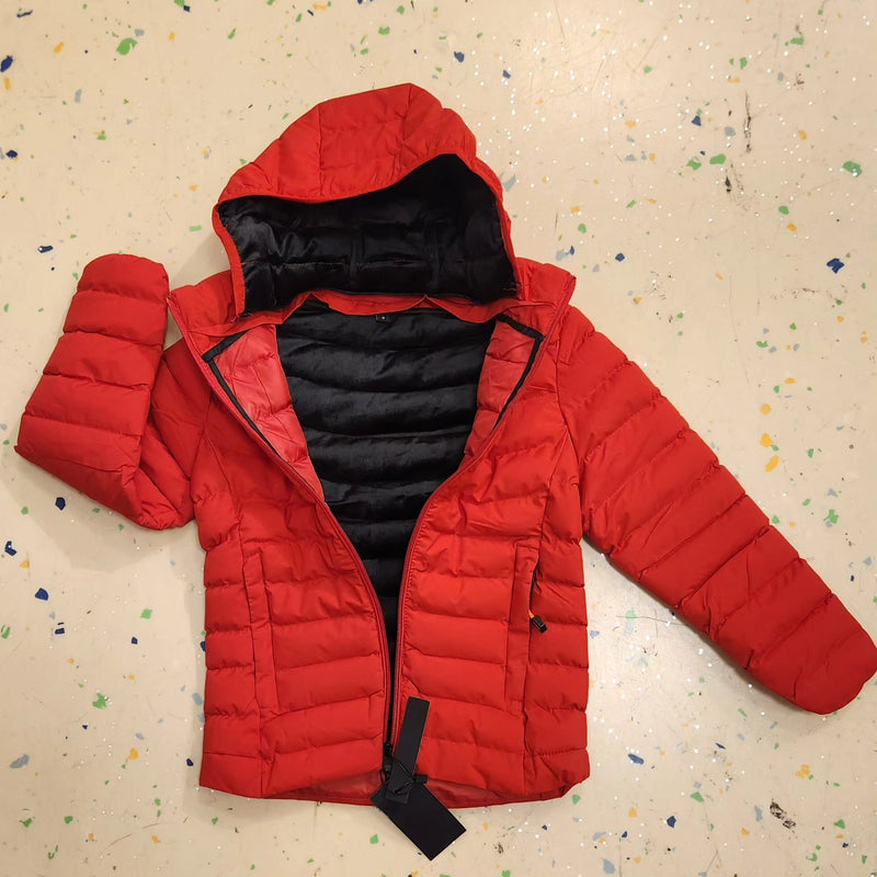 KIDS PUFFER JACKET - RED