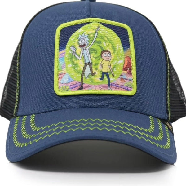 trucker hat blue R&M (GS186)