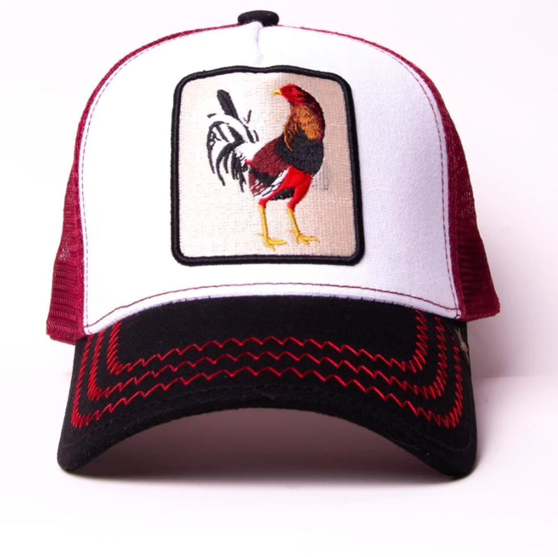 rooster white/burgundy (rs001)