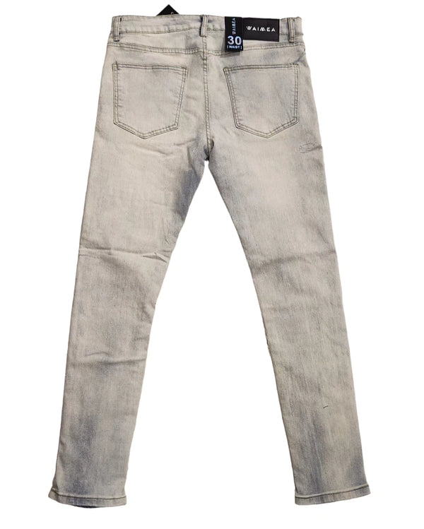 MENS SKINNY JEANS - BLUE WASH (M5827D)