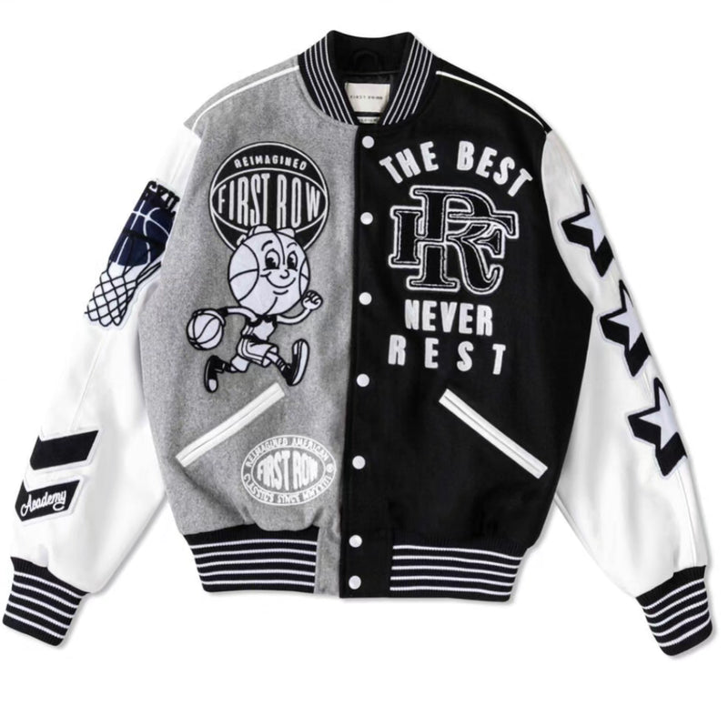 THE BEST NEVER REST CHAMPIONSHIP VARSITY JACKET (FRJ0050BK)