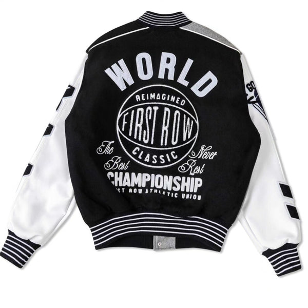 THE BEST NEVER REST CHAMPIONSHIP VARSITY JACKET (FRJ0050BK)