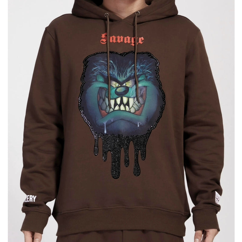 TAZ HALLOWEEN HOODIE (BROWN)