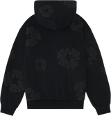 The Cotton Wreath Hoodie  (Black/Black)