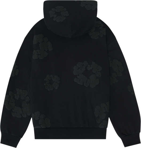 The Cotton Wreath Hoodie  (Black/Black)