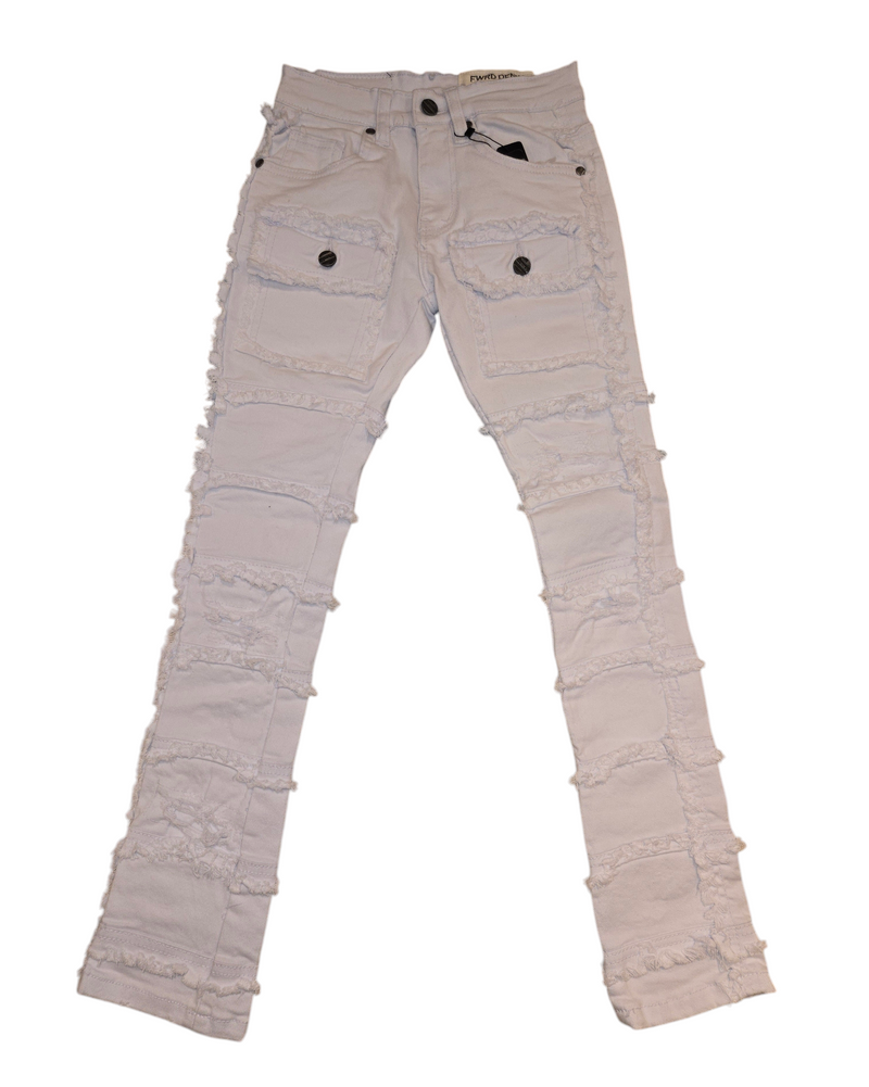 FWRD KIDS STACKED JEANS (WHITE) KIDS