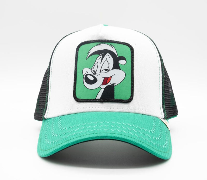 ZOO1 CARTOON GREEN/WHITE/BLACK TRUCKER HAT