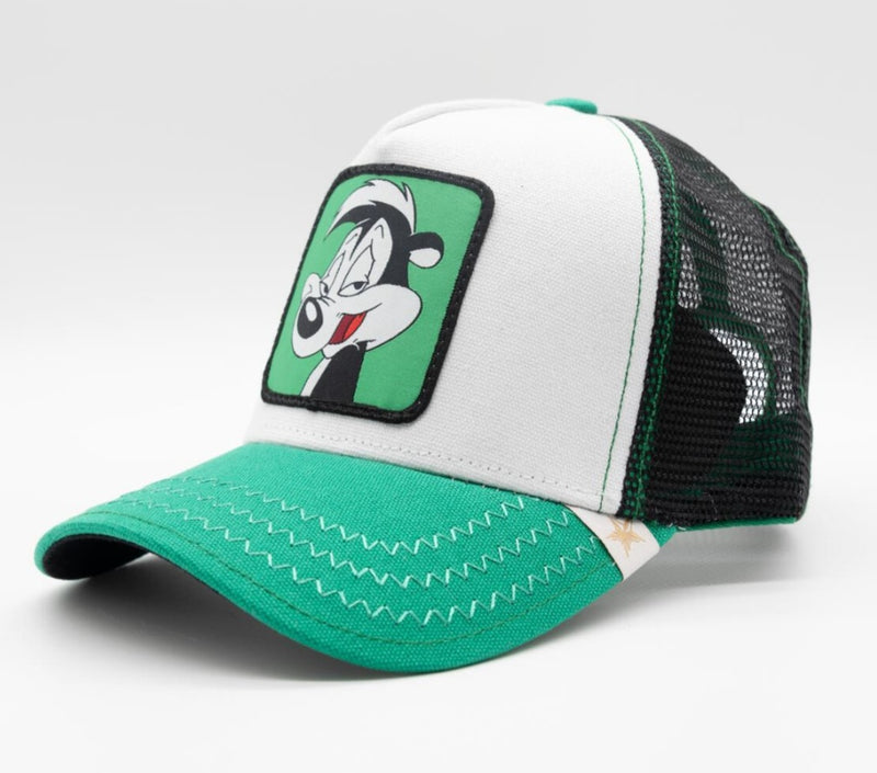 ZOO1 CARTOON GREEN/WHITE/BLACK TRUCKER HAT