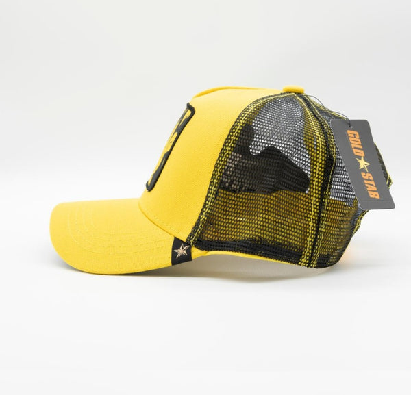 GS1017 CARTOON YELLOW TRUCKER HAT