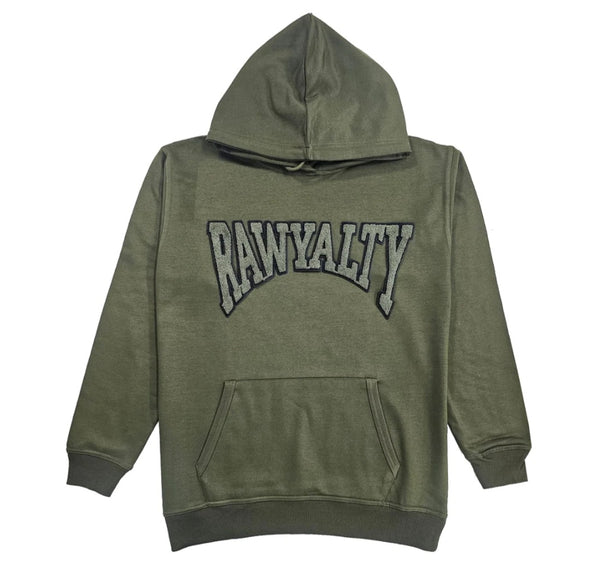 MEN'S HOODIE RAWYALTY GREEN-OLIVE